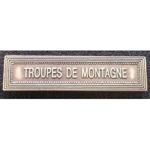 Troupes de Montagne - Ordonnance